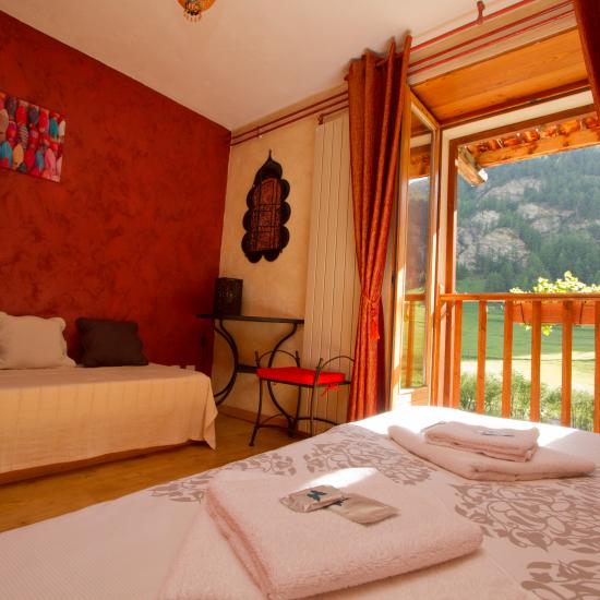 chambre d'hôtel la baita du loup 5 personnes